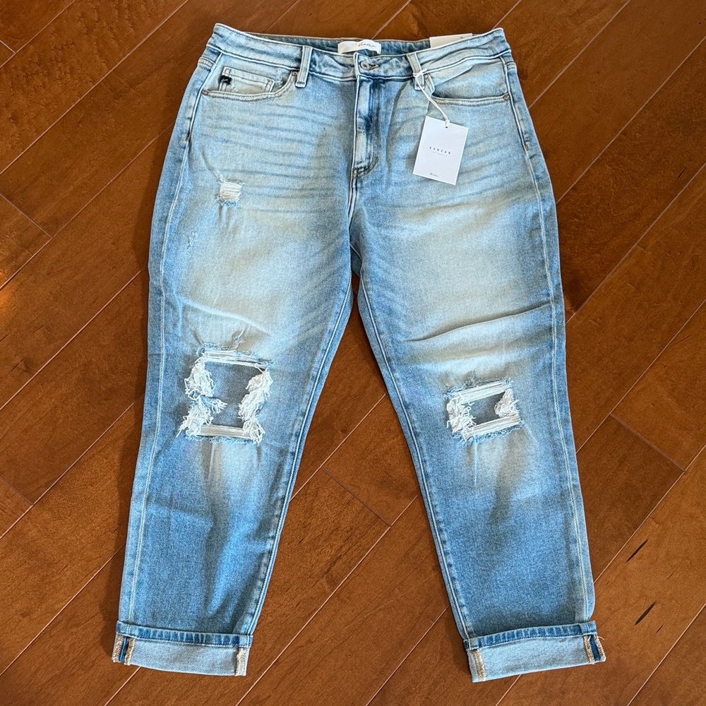 KanCan Light Blue Ankle & Cropped Jeans - Picture 2 of 3